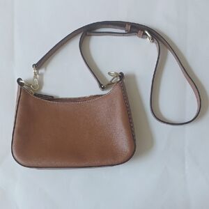 j.jill Brown Leather Shoulder Bag